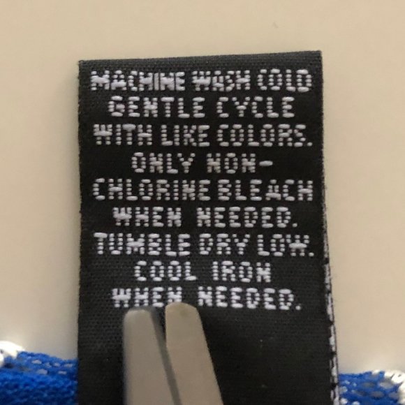 Alfani Blue and White Embroidered Blouse - Picture 13 of 13